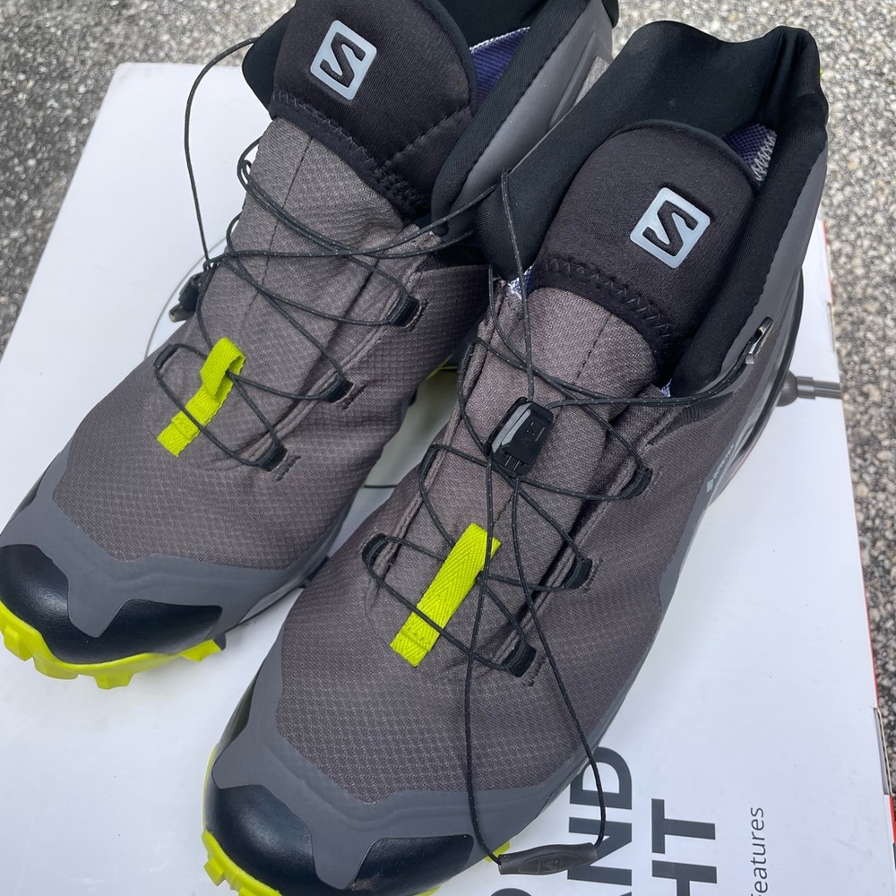 Salomon 10.5 Mens Hiking Boot Grey Gray